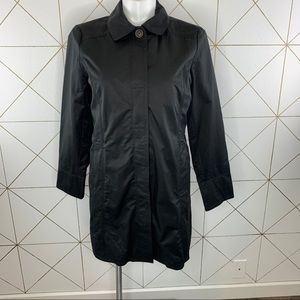 Eddie Bauer NWT “Christine” Trench Coat Black Large